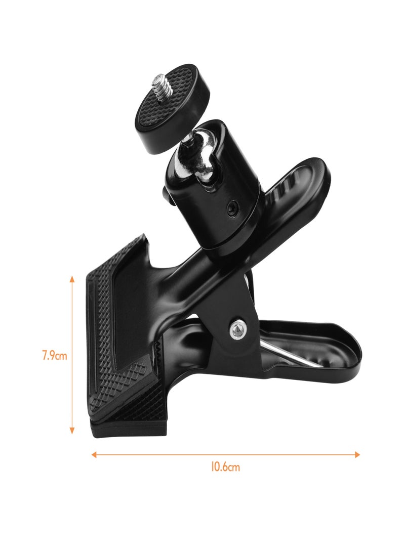 ANDOER Multifunctional Phone Clip Clamp Photography Metal Clamp with Flexible Phone Clip Rotatable Ball Head for Camera Mobile Phone - Image 5